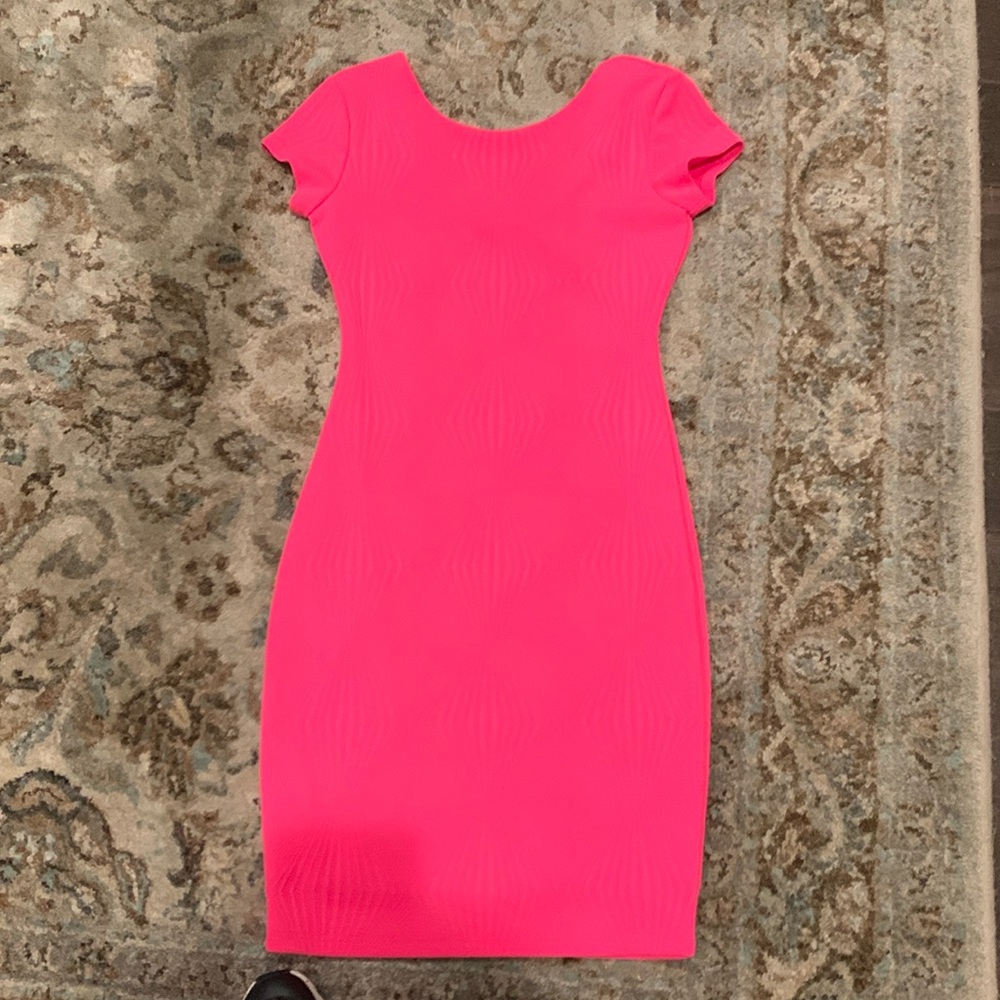 Neon Pink Gianni Bini Knit dress